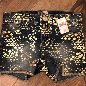 Justice girls jean shorts
